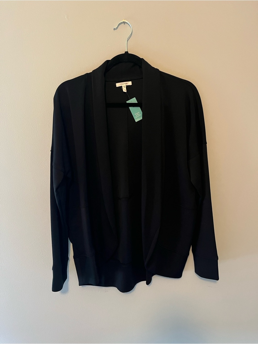 Maurices Scuba Style Black Cardigan